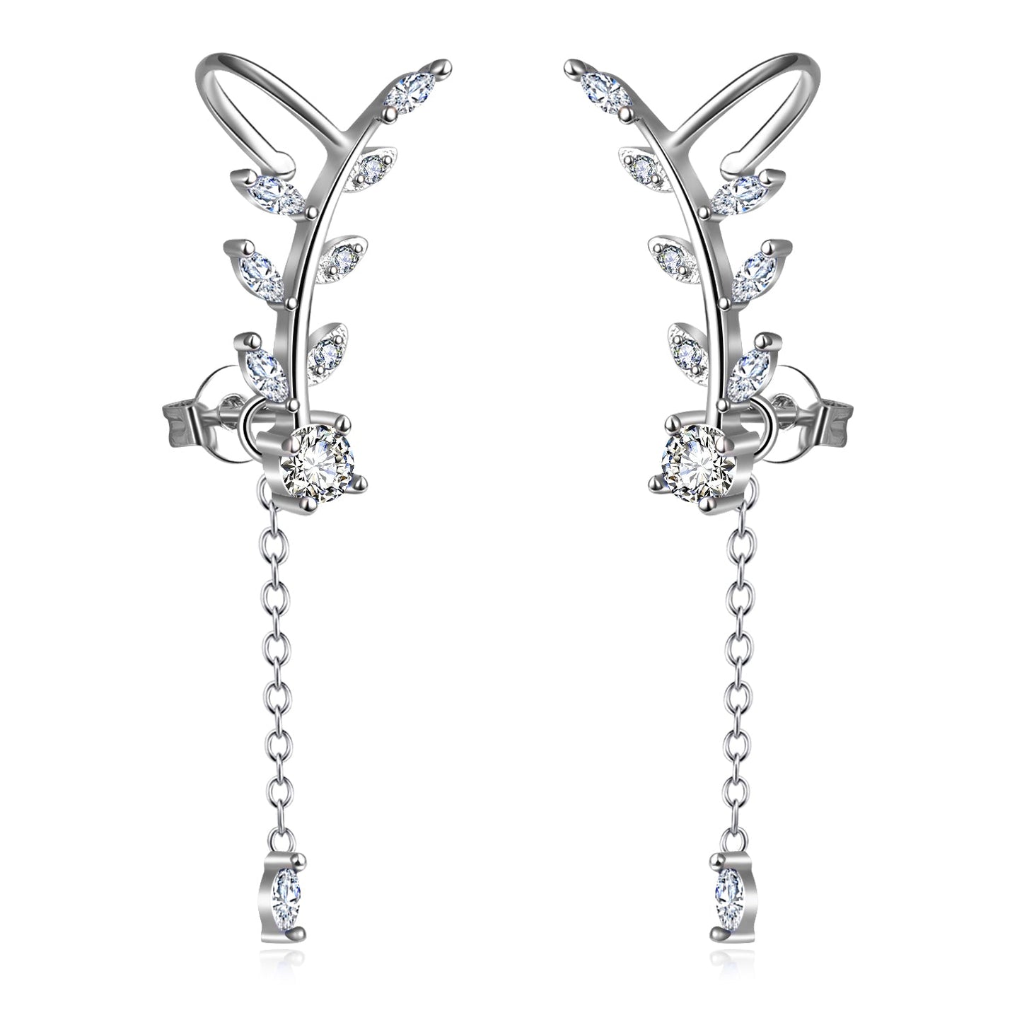 Genuine Crystal Climber & Drop Earrings