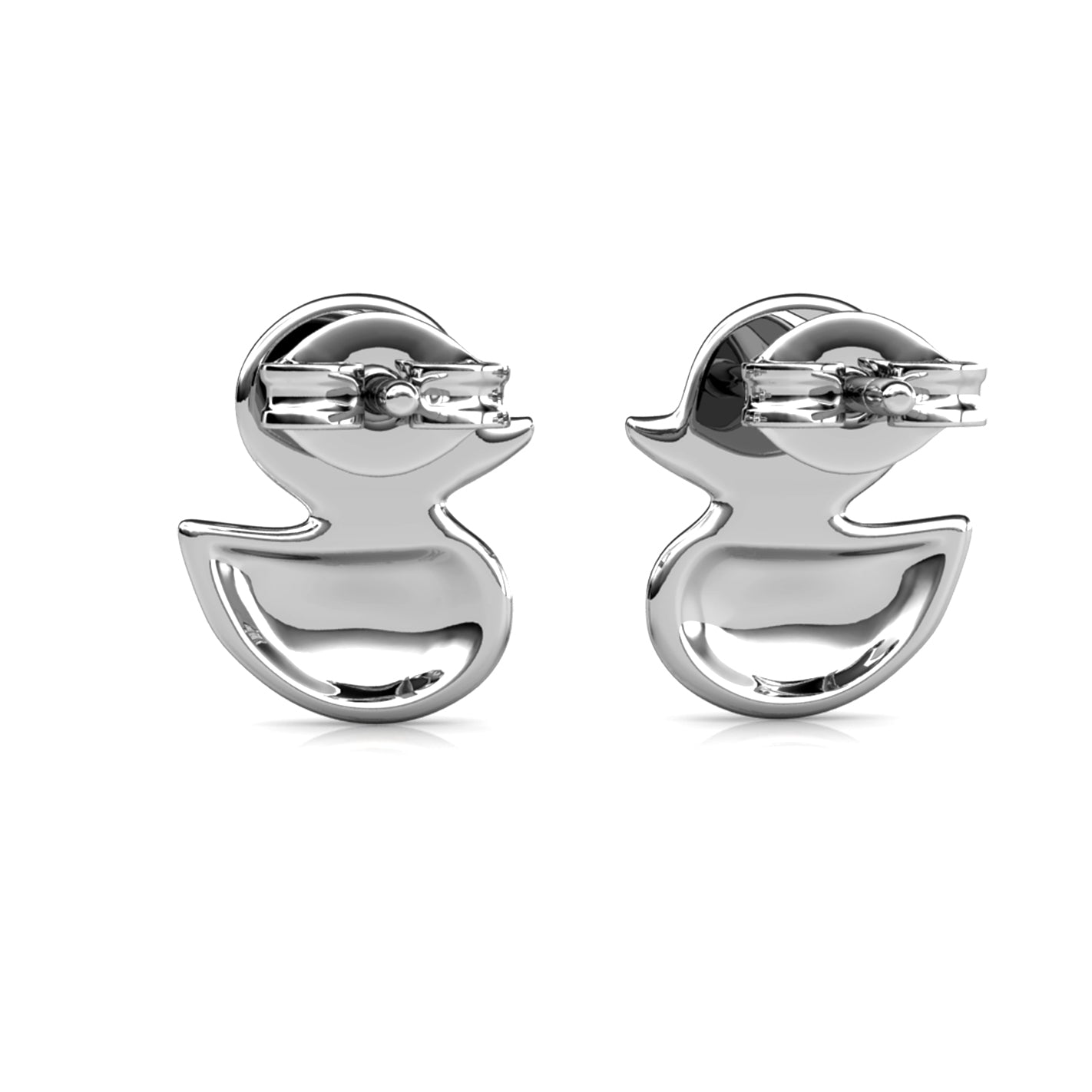 Swarovski Crystal Duckling Earring 18K Gold
