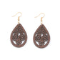 Wood Cut-Out Earring