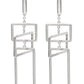 Sterling Silver Plated Drop and Dangle Geometric Earrings
