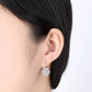 Amy and Annette Crystal Flower Lever-back Earring in 18K Gold