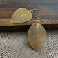 Handmade Natural Leaf Earrings