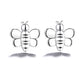 Sterling Silver and Rose Gold  Bee Stud Earrings