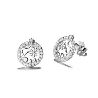 Sterling Silver Palm Tree Earrings