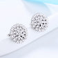 14K Gold And Sterling Silver Cluster Stud With Crystals