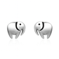 Sterling Silver Elephant Stud Earrings