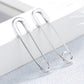 14K Gold over Sterling Silver Safety Pin Earrings