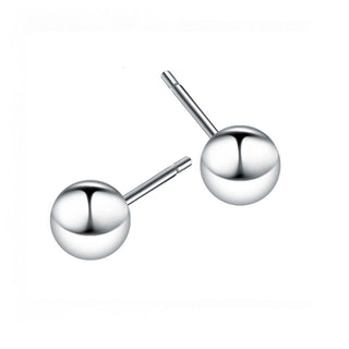 Amy and Annette 14K Gold Ball Stud Earrings