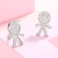 Sterling Silver Crystal Children Stud Earrings