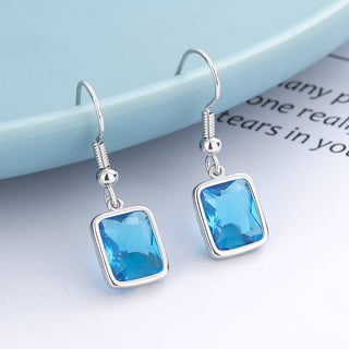 Sterling Silver Aquamarine Drop and Dangle Earrings