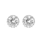 Amy and Annette 14K Gold Crown Earrings with crystals