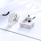 Sterling Silver and Geometric Filigree Hoop Earring