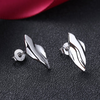 14K Gold And Sterling Silver Hammered Earrings