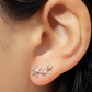 Sterling Silver Shooting Star Climber Earring