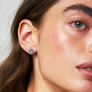 Sterling Silver Artisan Stud Earrings