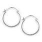 Sterling Silver Twist Hoop Earrings
