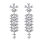 Sterling Silver Drop earring with crystals from Swarovski