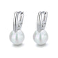 Amy and Annette 14k Gold or Sterling Silver Cultured Pearl Huggie Earring