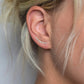 Rhodium Hammered Earring Crawlers