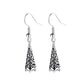 Bali Filigree Artisan Cone Drop Earrings with crystals from Swarovski