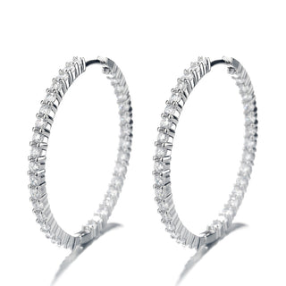 Sterling Silver Inside Out Hoop Earrings