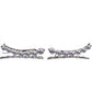 14K White Gold or 14K Rose Gold Crystal Climber Crawler Earrings
