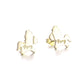 18k Gold and Sterling Silver Pony Earring