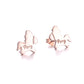 18k Gold and Sterling Silver Pony Earring