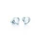 Minimalist Sterling Silver Bubble Heart Stud Earring