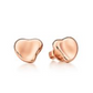 Minimalist Sterling Silver Bubble Heart Stud Earring