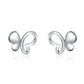 Solid Sterling Silver Butterfly Earrings