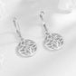 14K Gold and Sterling Silver Lever-Back Celtic Earring