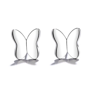 Solid Sterling Silver Butterfly Earrings
