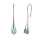 Sterling Silver Gemstone Water Drop Earrings