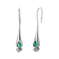Sterling Silver Gemstone Water Drop Earrings