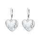 14K Gold and Sterling Silver Filigree Heart Earring