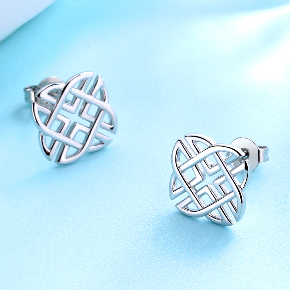 Sterling Silver Celtic Stud Earrings