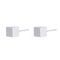 Sterling Silver Cube Earrings