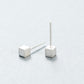 Sterling Silver Cube Earrings