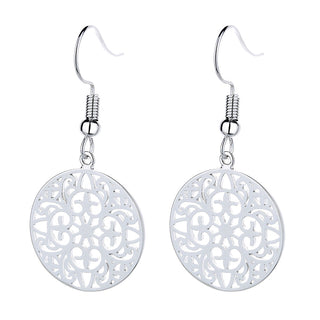 Sterling Silver Filgiree Hook Drop Earring