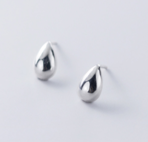 Sterling Silver Tear Drop Stud Earring