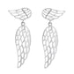 Sterling Silver Drop and Dangle Angel Wings