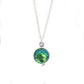 Genuine Crystal Mermaid Necklace in 18K White Gold