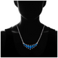 Sterling Silver Graduated Sapphire Necklace