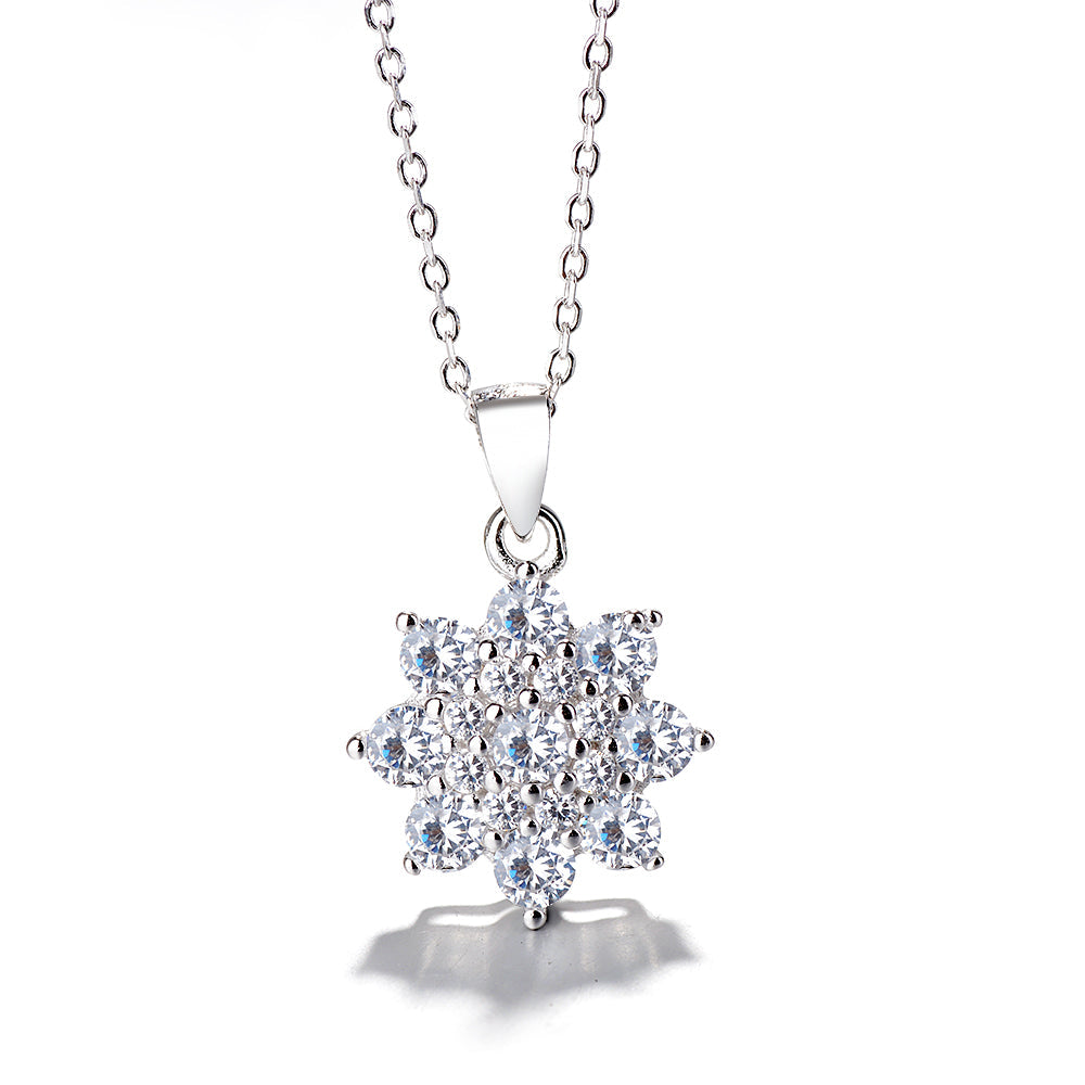 Sterling Silver Sun Pendant Necklace