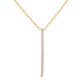 Sterling Silver Bar Necklaces with Crystals