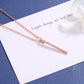 Sterling Silver Bar Necklaces with Crystals