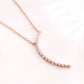 14K Gold and Sterling Silver Crescent Pendant Necklaces Gold Plated
