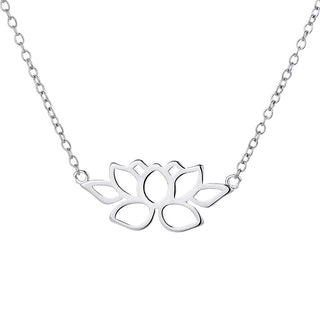 Sterling Silver Lotus Flower Necklace