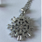 Sterling Silver Starburst Swarovski Crystal Necklace